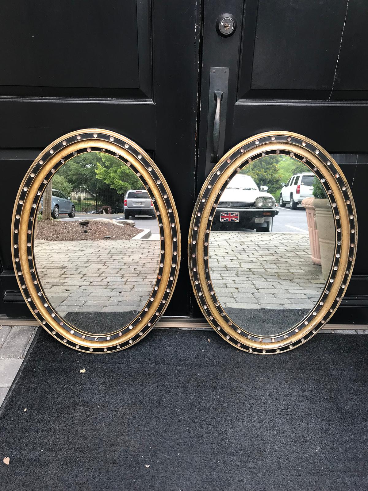 Pair of 19th Century-Early 20th Century Irish Oval Tears of Ireland Mirrors 6