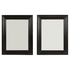 Pair of 19th Century Ebonized Mirrors