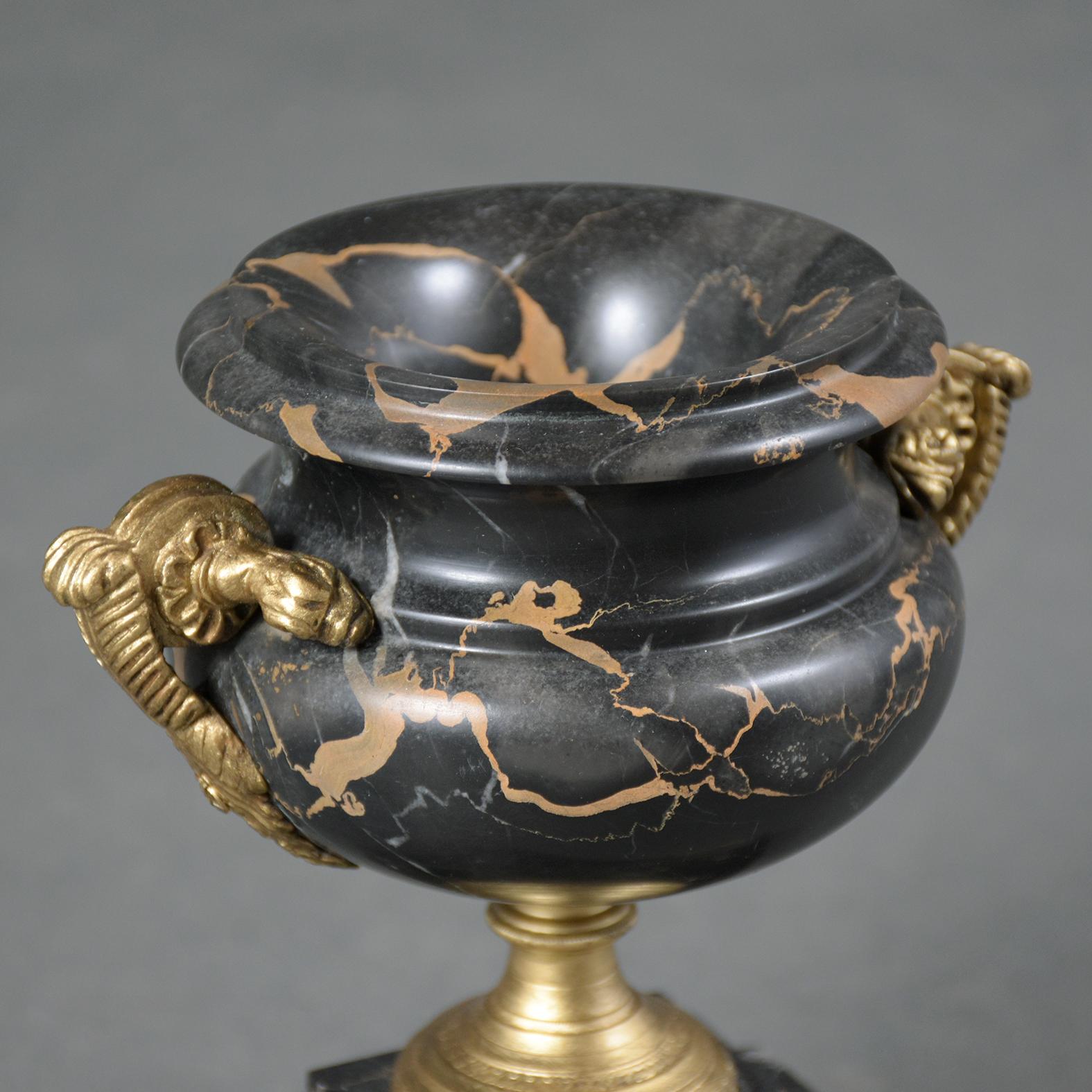 19th Century Pair of Antique Empire Marble Urns