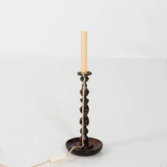 Pair of 19th Century English Barley Twist Lamps
