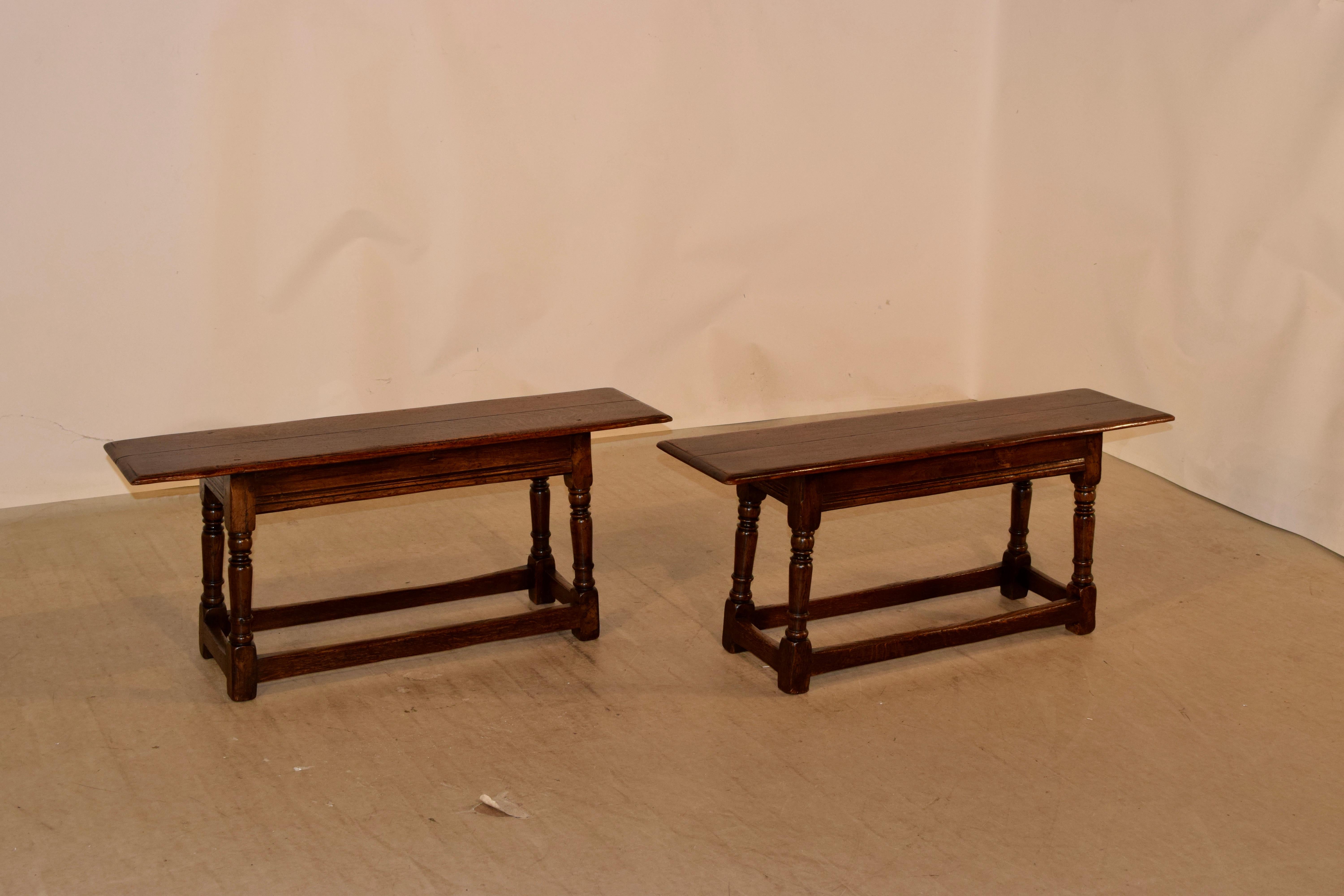 Pair of 19th Century English Benches 1