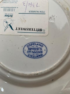 Pair of 19th Century English Blue & White Copeland Spode Round Porcelain Plates