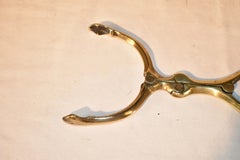 Pair of 19th Century English Brass Brazier Tongs
