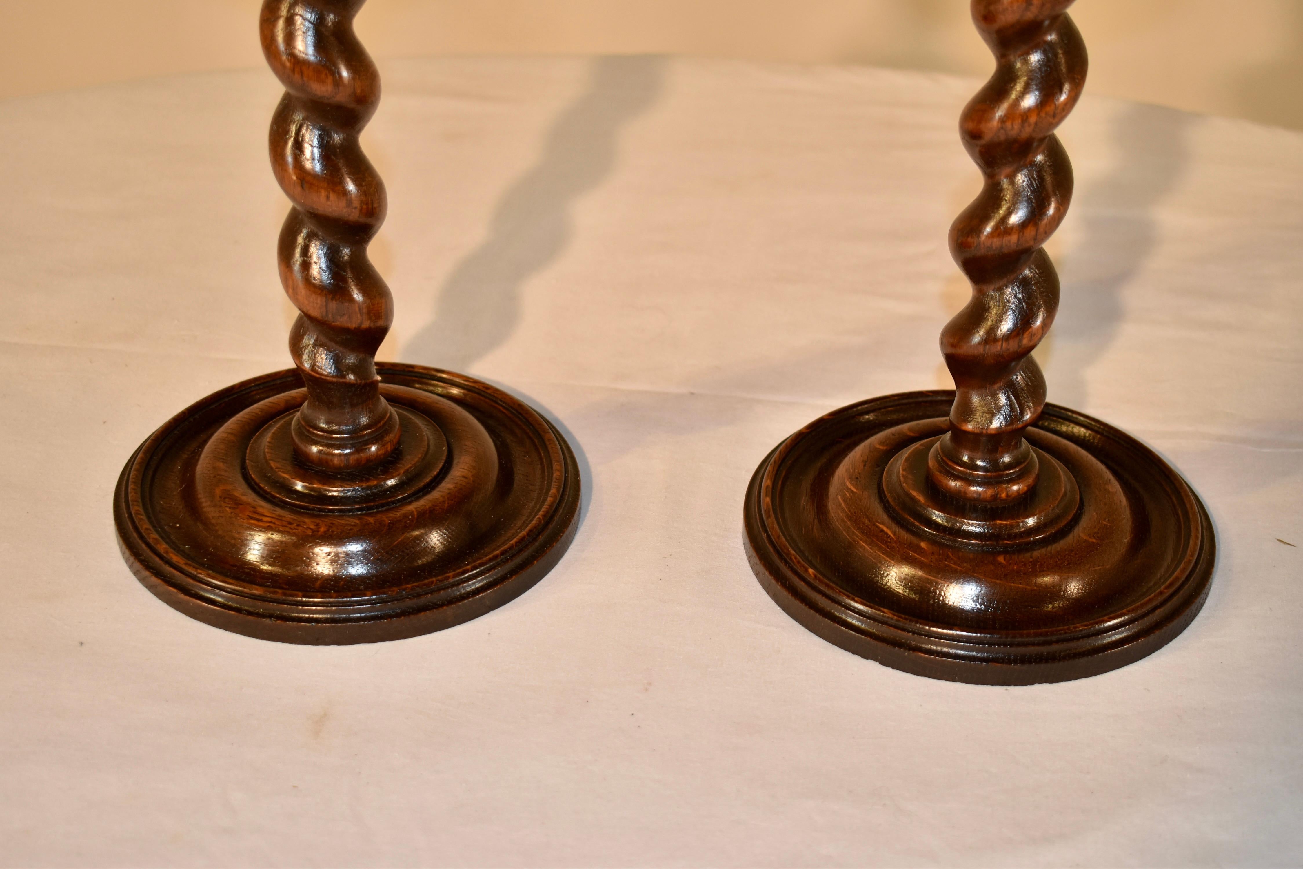 Pair of 19th Century English Candlesticks For Sale 1