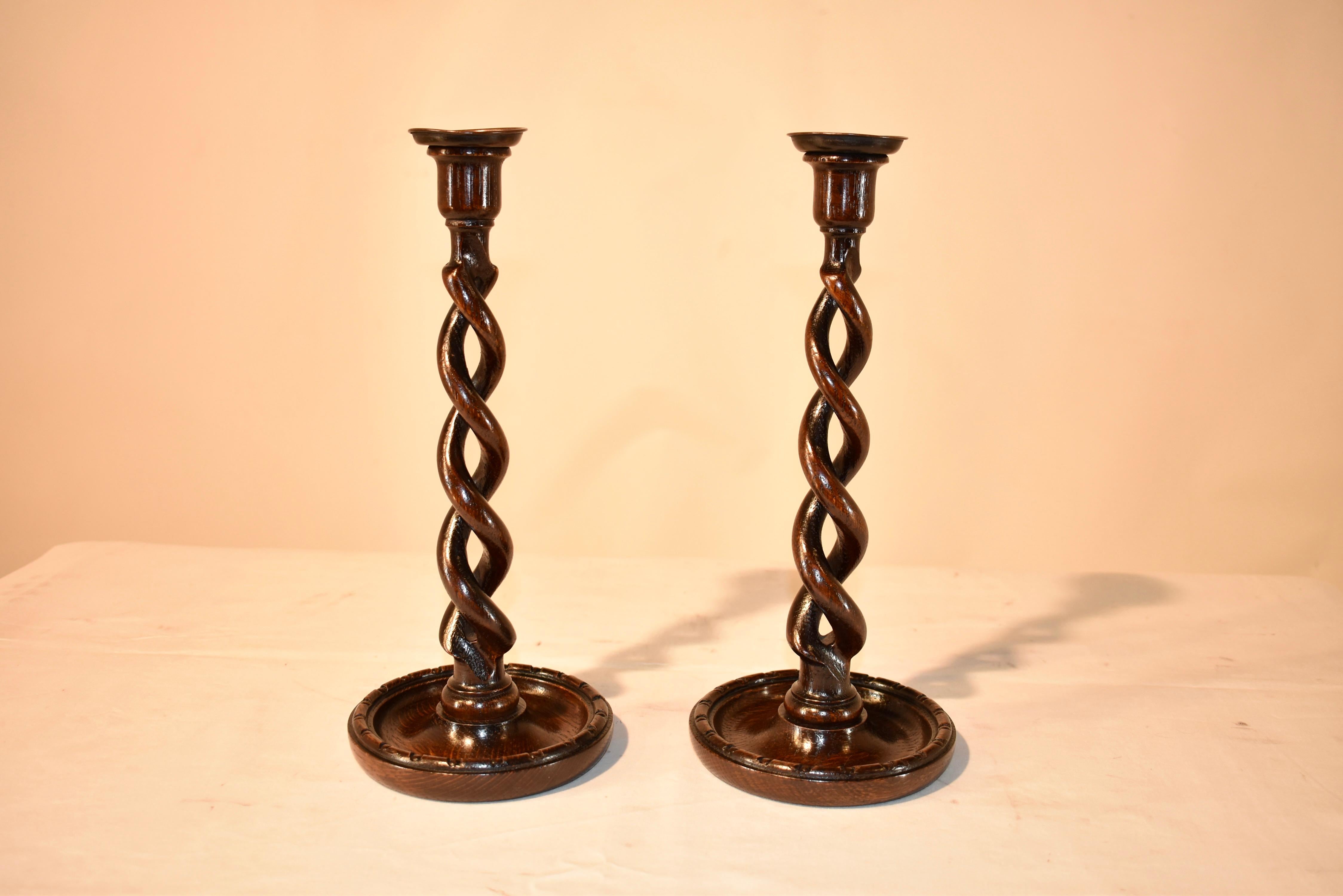 Pair of 19th Century English Candlesticks For Sale 2