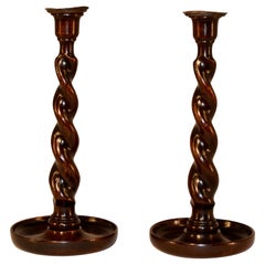 Pair of 19th Century English Candlesticks