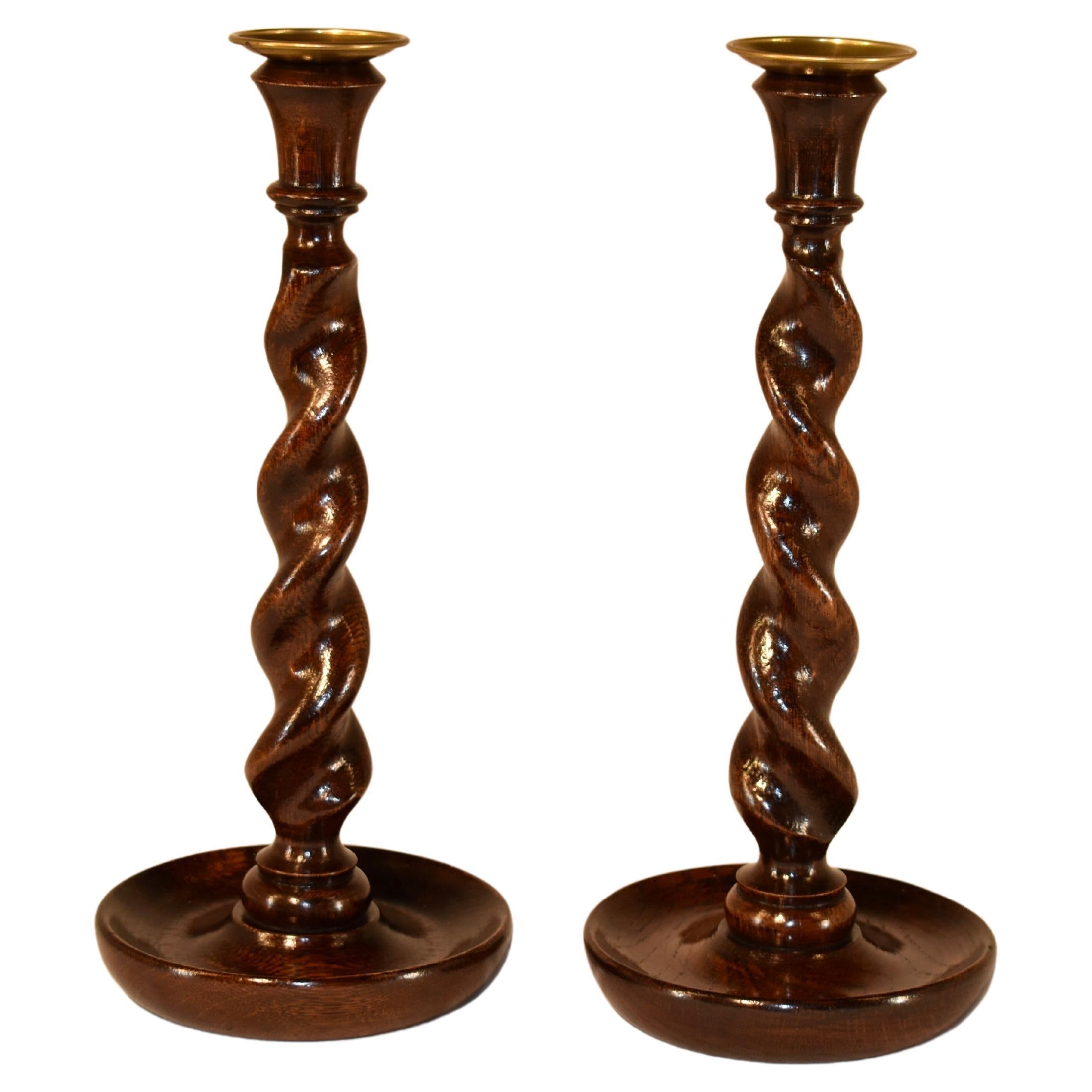 Pair of 19th Century English Candlesticks For Sale