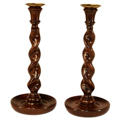 Antique Pair of 19th Century English Candlesticks