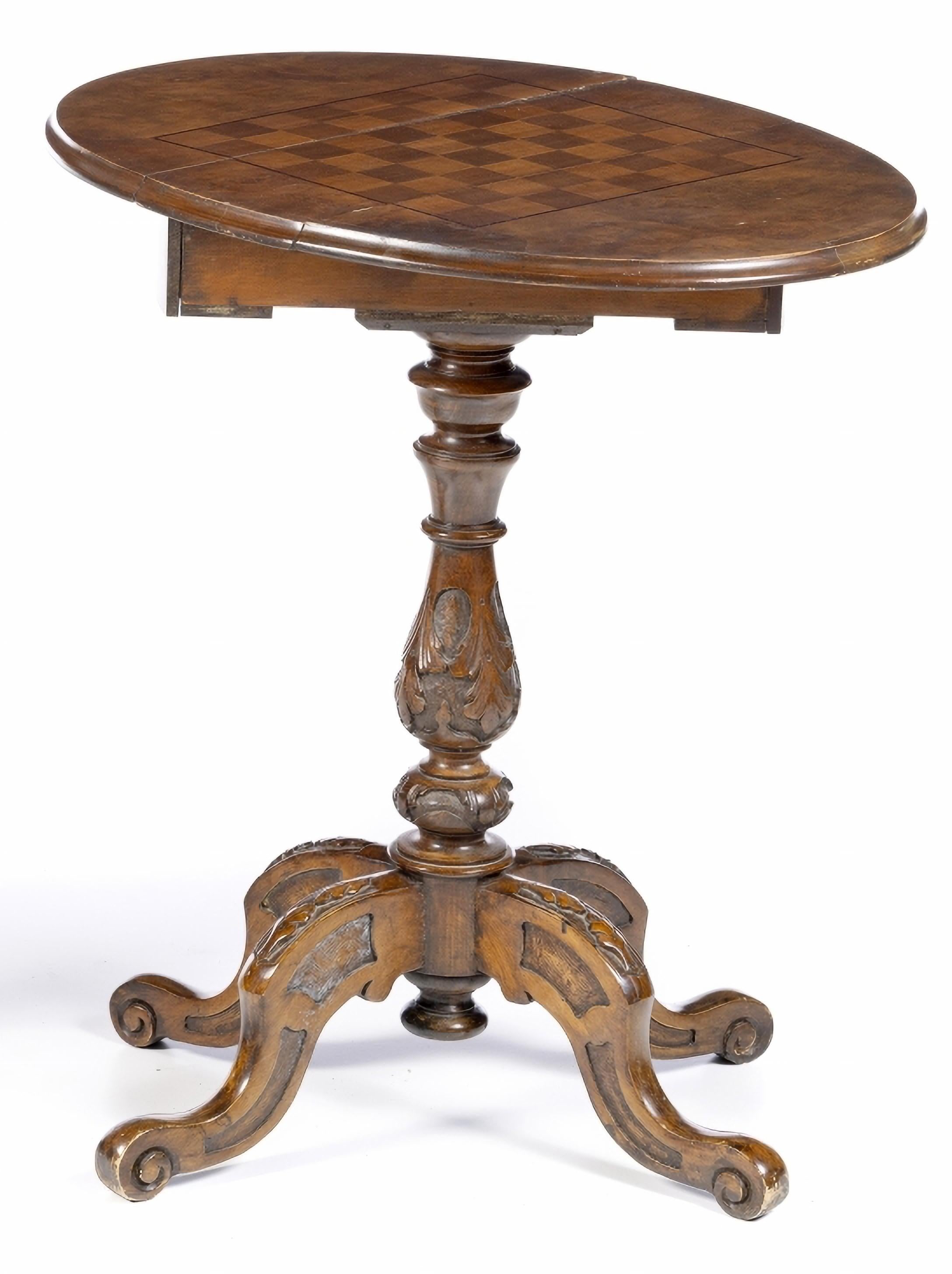 Victorian PAIR OF 19th Century ENGLISH FOLDING GAMING TABLES For Sale