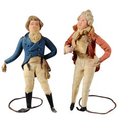 Pair of 19th Century English Georgian Dandy Figures