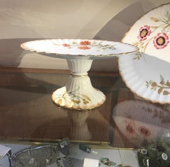 Pair of 19th Century English Hand Painted Compotes