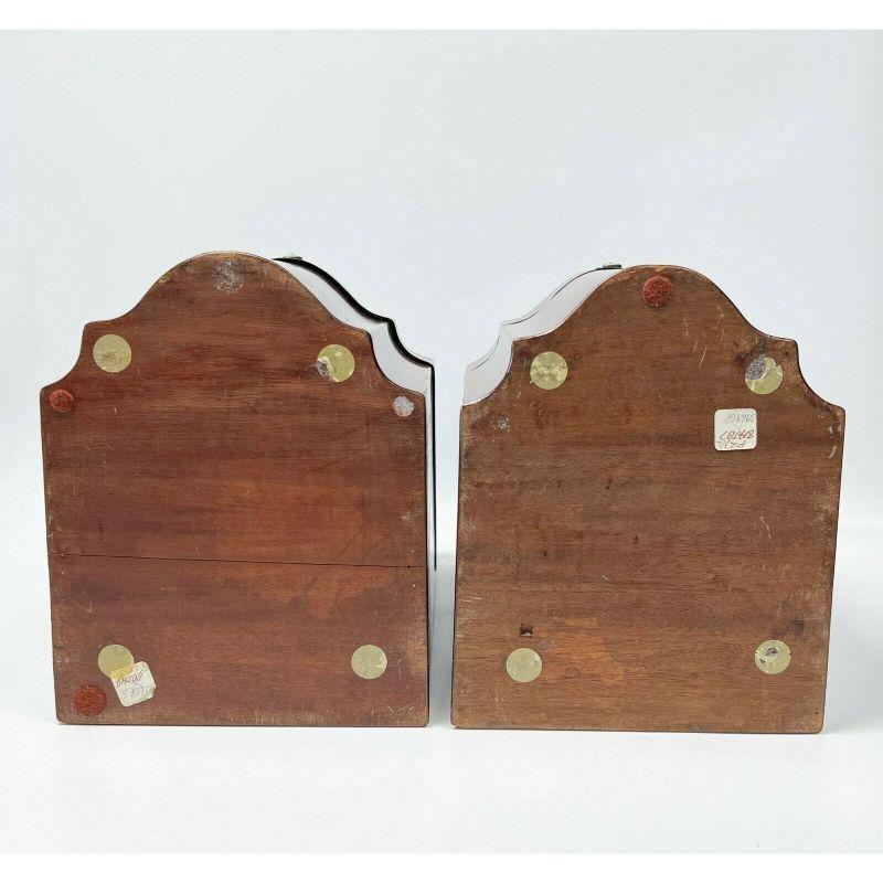 Pair of 19th Century English Inlaid Mahogany Wood Cutlery Knife Boxes 2