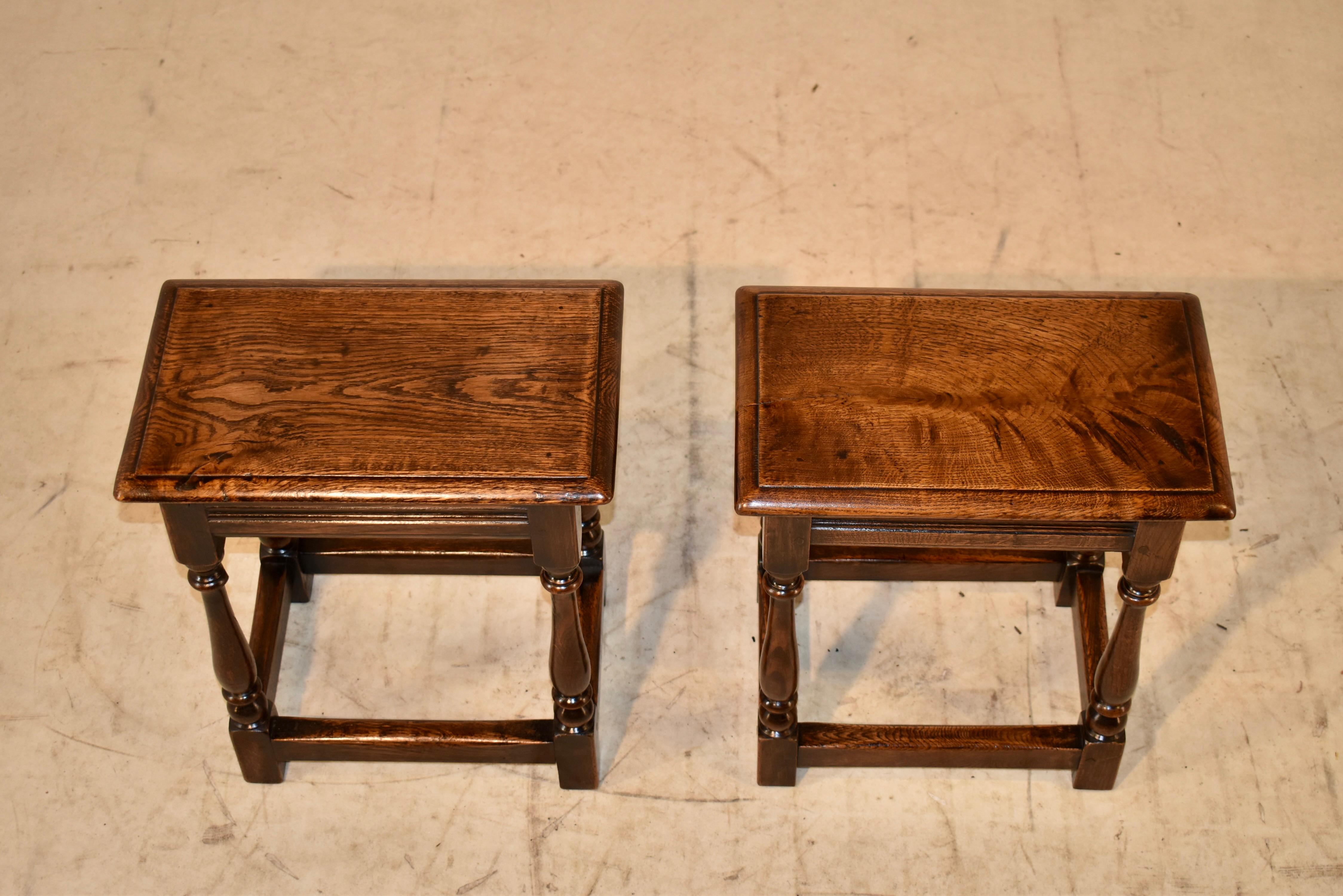 Pair of 19th Century English Joint Stools 1