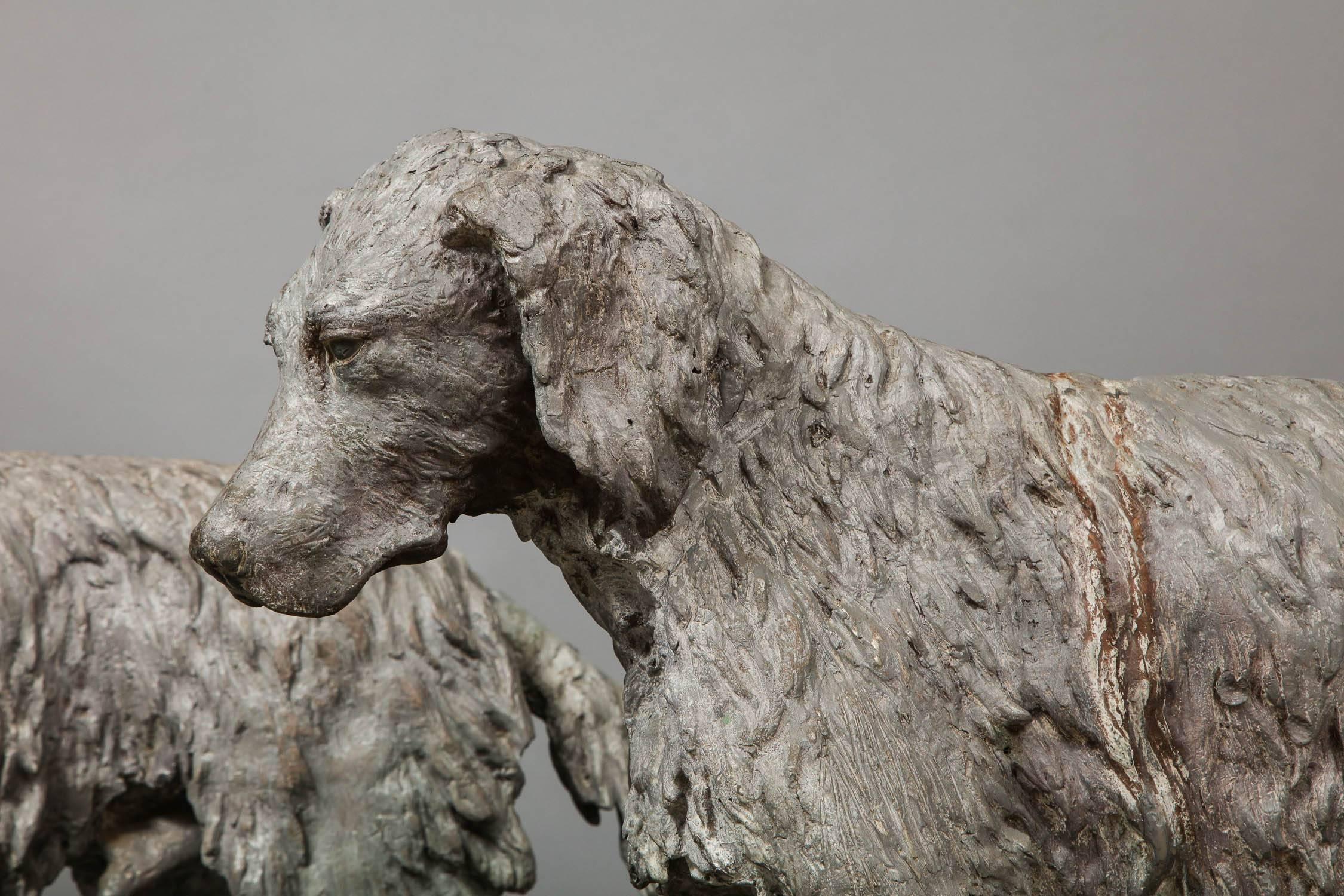 Pair of 19th Century English Lead Dogs For Sale 7