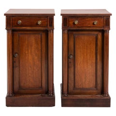 Pair of 19th Century English Mahogany Bedside Table