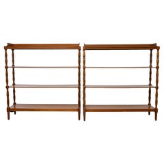 Pair of 19th-Century English Mahogany Étageres for Display and Storage