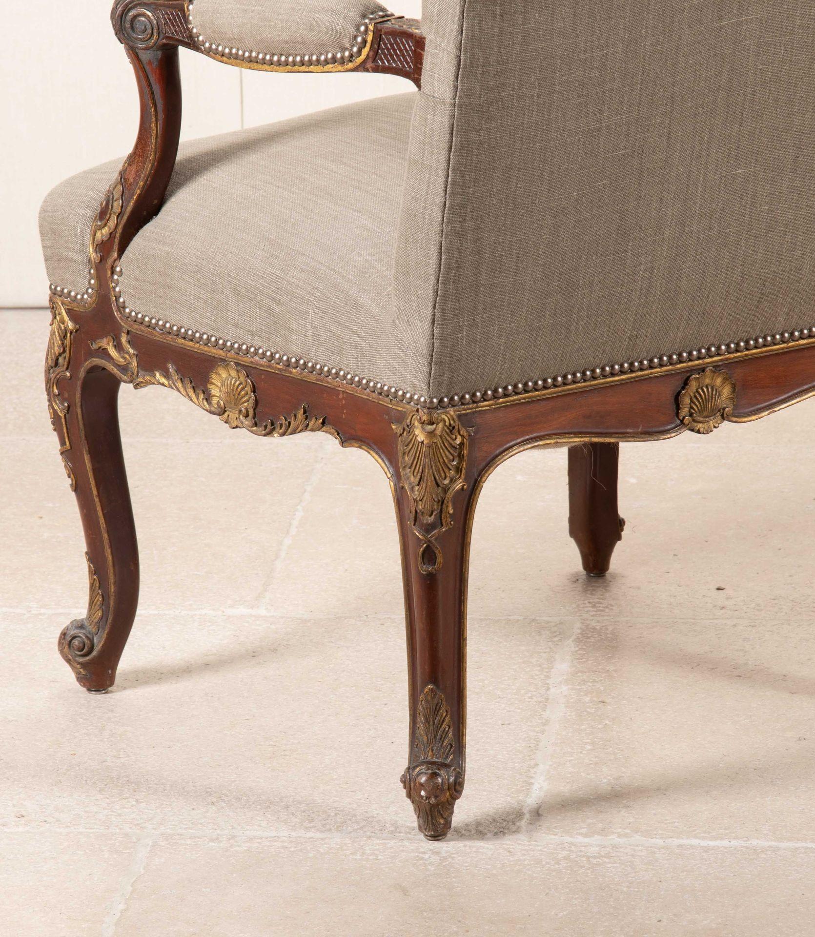 Ein Paar offene Sessel aus englischem Mahagoni des 19. im Angebot 4