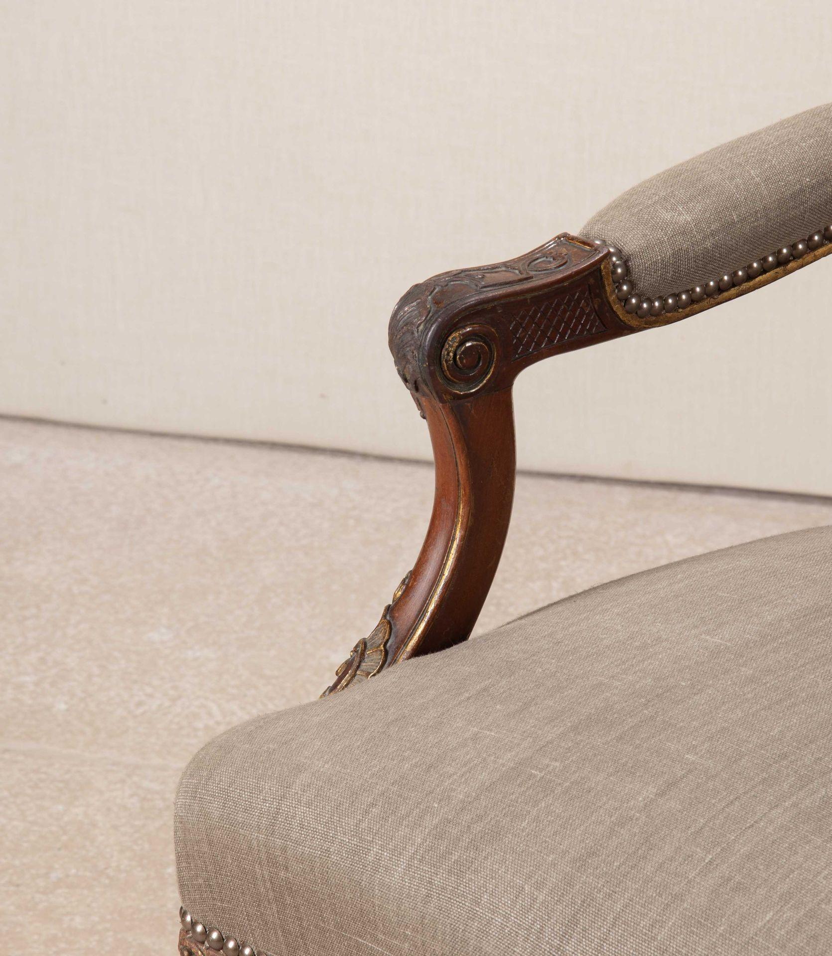 Ein Paar offene Sessel aus englischem Mahagoni des 19. im Angebot 2