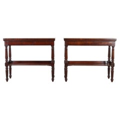 Pair of 19th Century English Mahogany Side Tables