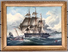 Pair of 19th Century English Marine Scene Paintings
