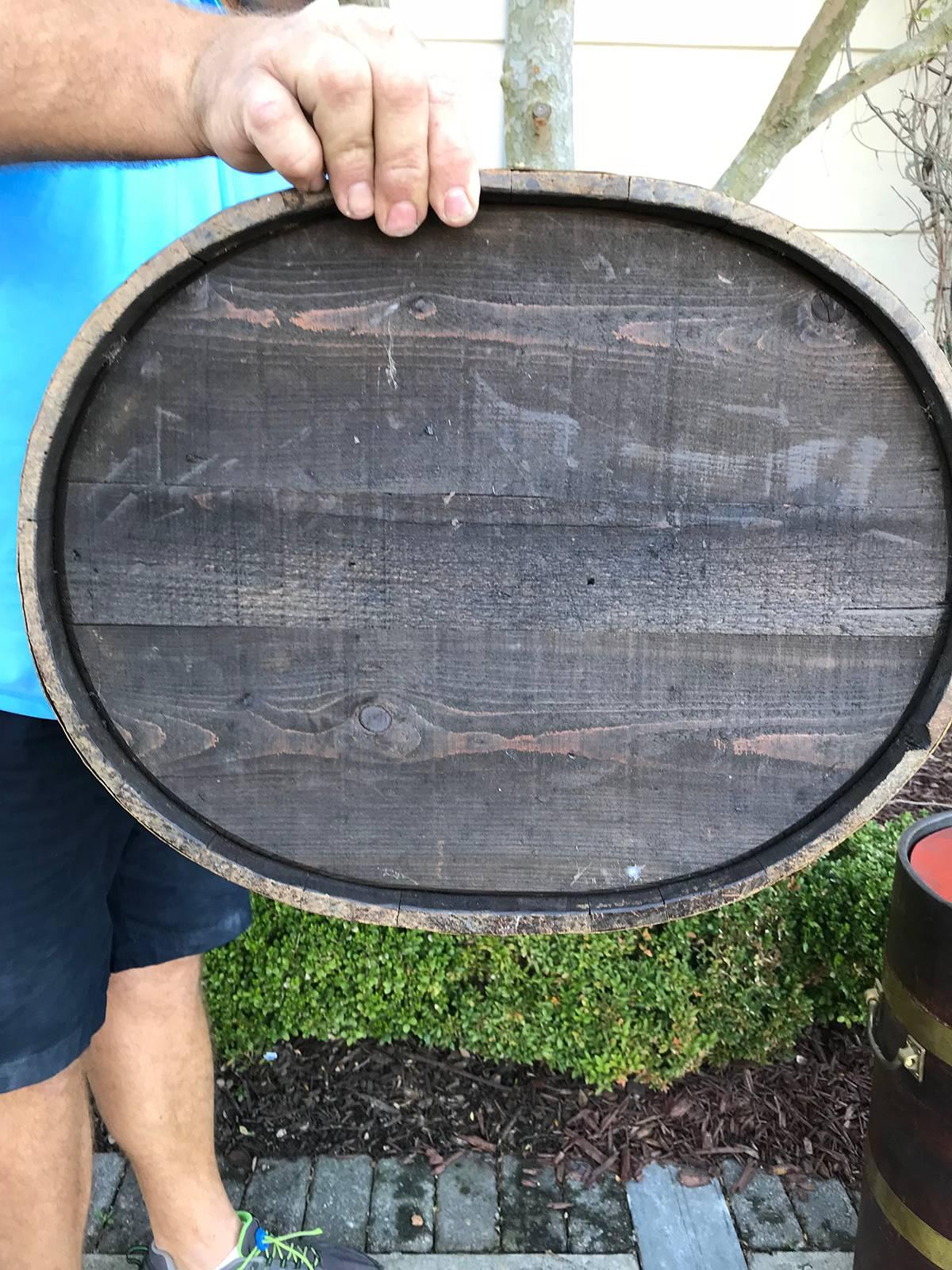 Pair of 19th Century English Oak Barrels as Tables 7