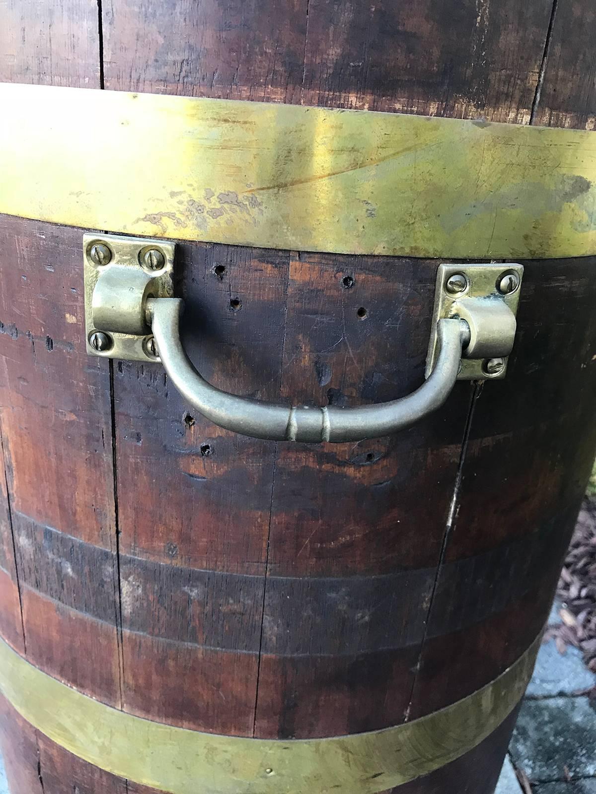 Pair of 19th Century English Oak Barrels as Tables 4