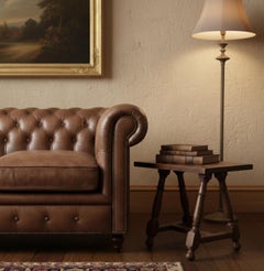 Pair of 19th Century English Oak Joint Stools Side Tables