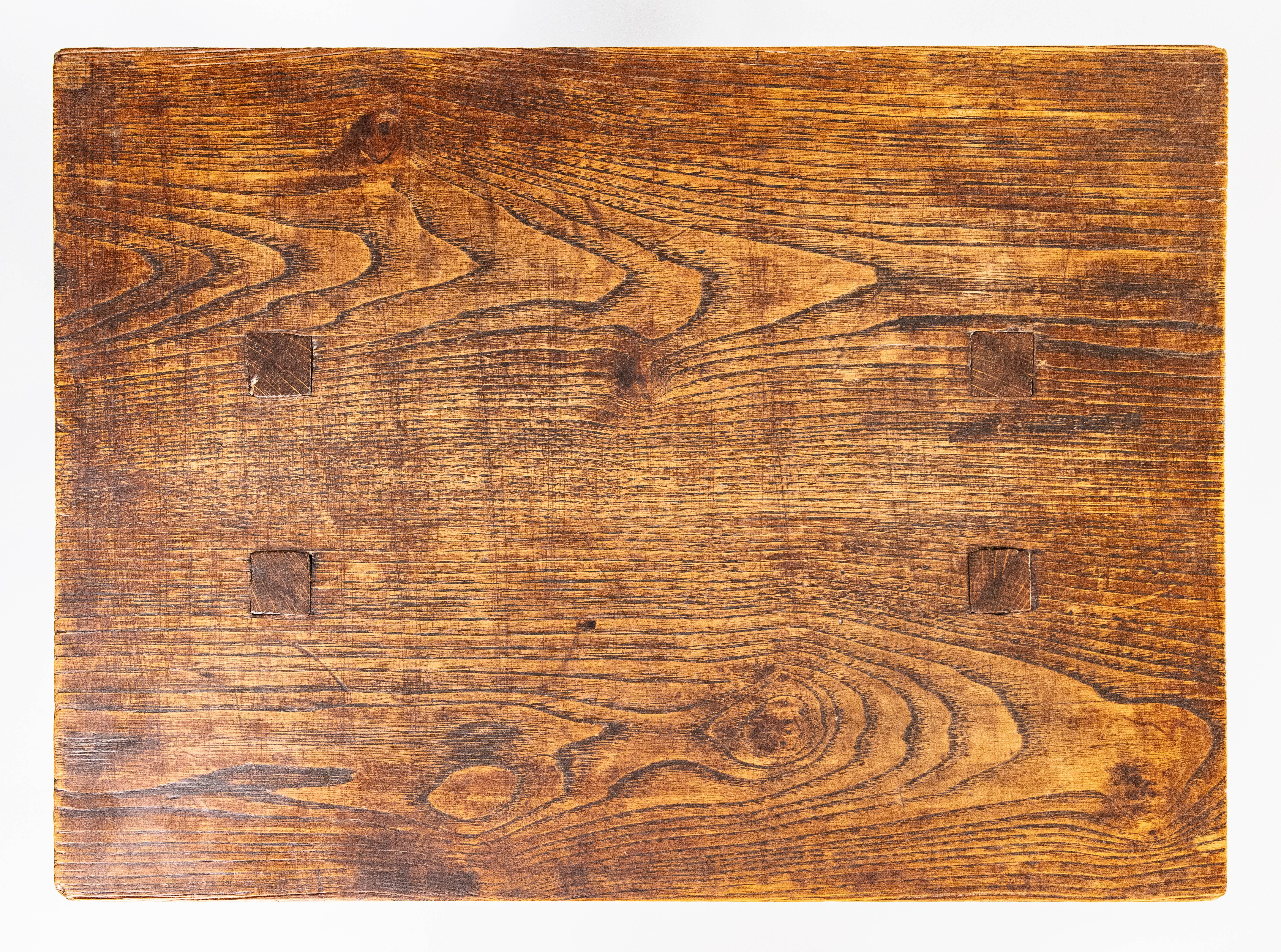 Pair of 19th Century English Oak Joint Stools Side Tables For Sale 4