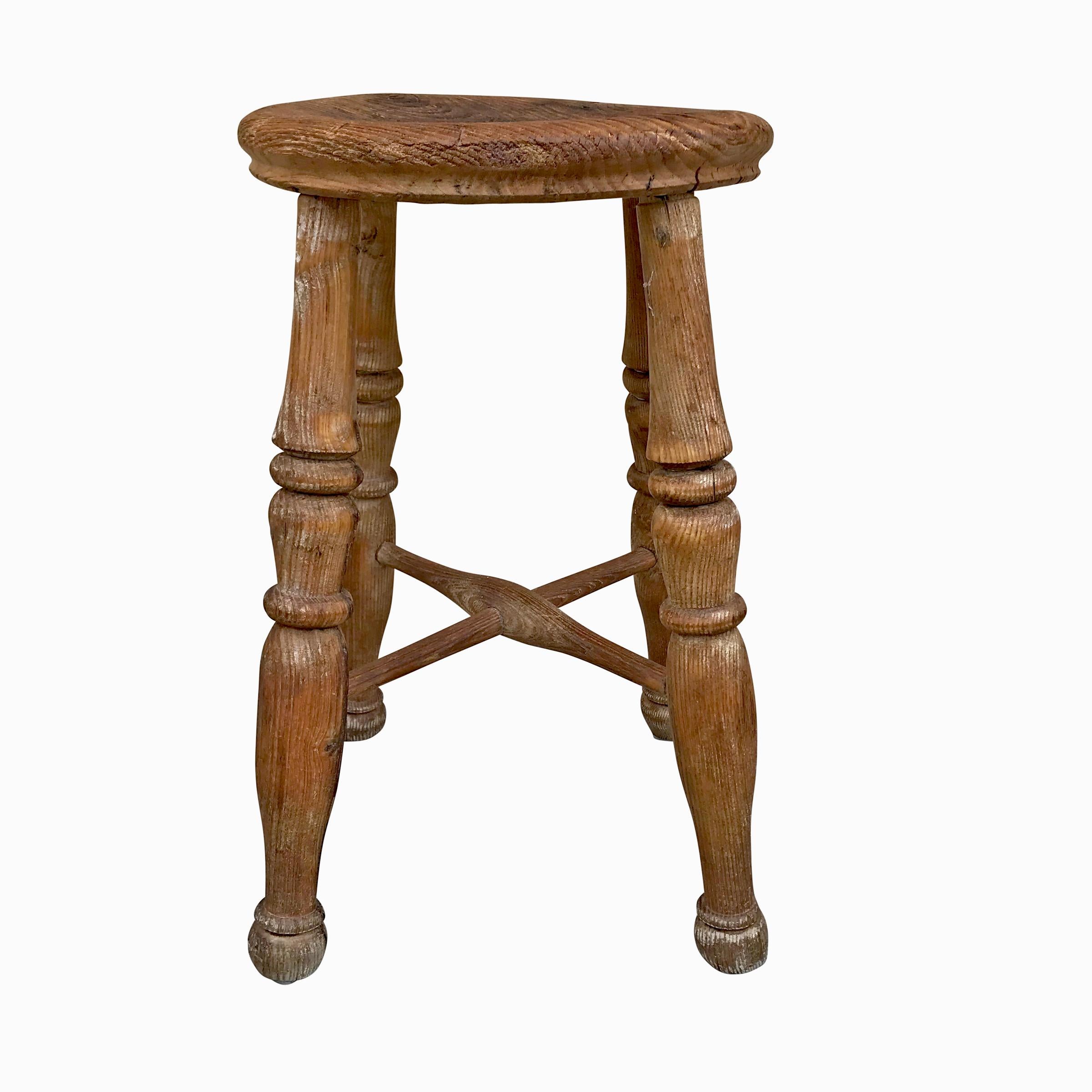 Pair Of 19th Century English Pub Stools