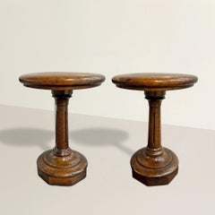 Pair of 19th Century English Pub Stools