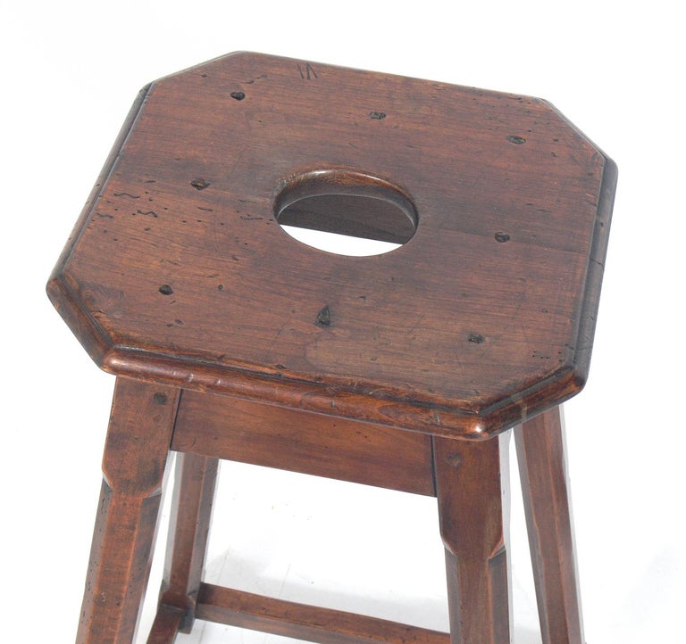 Pair of 19th Century English Pub Stools at 1stDibs