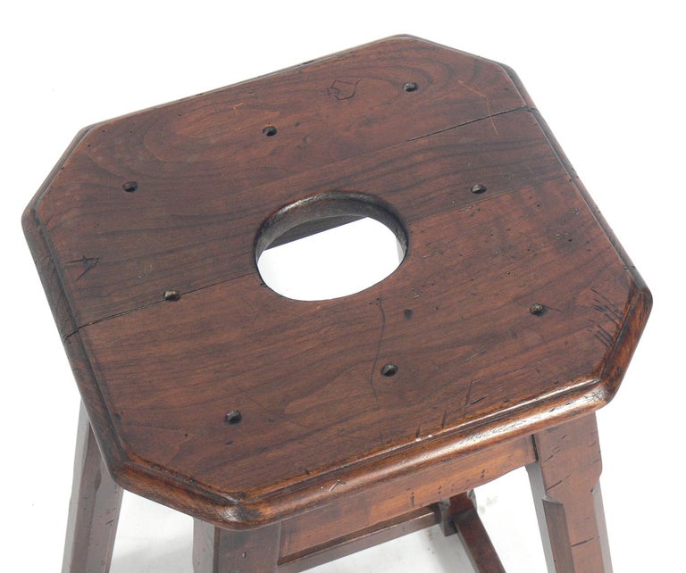 Pair of 19th Century English Pub Stools at 1stDibs
