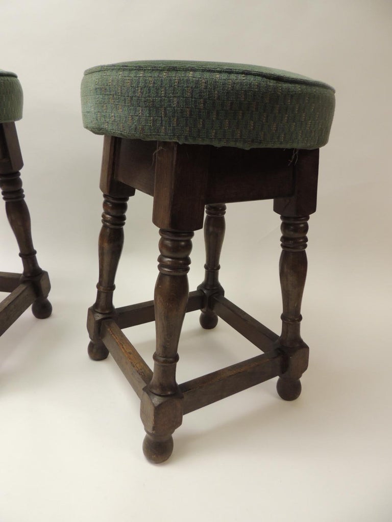 Pair of 19th Century English Pub Stools at 1stDibs