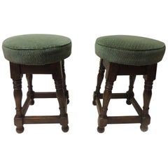 Pair of 19th Century English Pub Stools