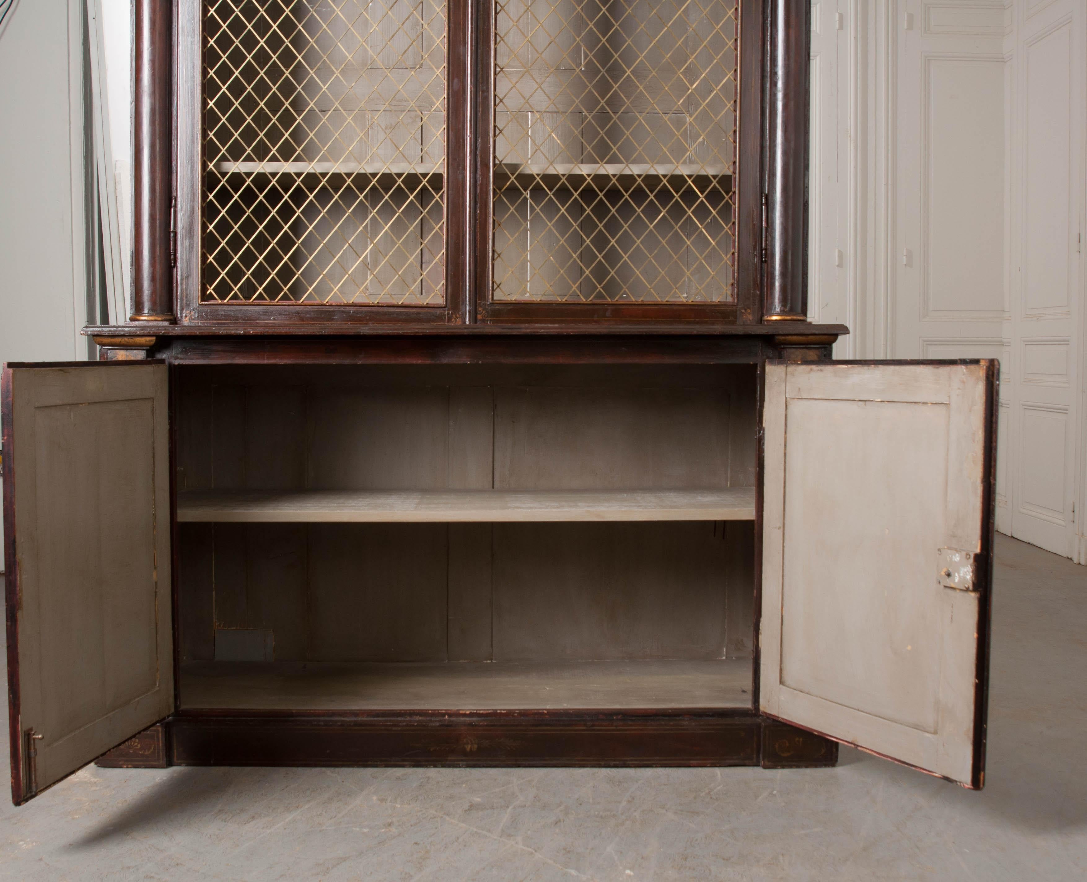 Pair of 19th Century English Regency Library Bookcases 9