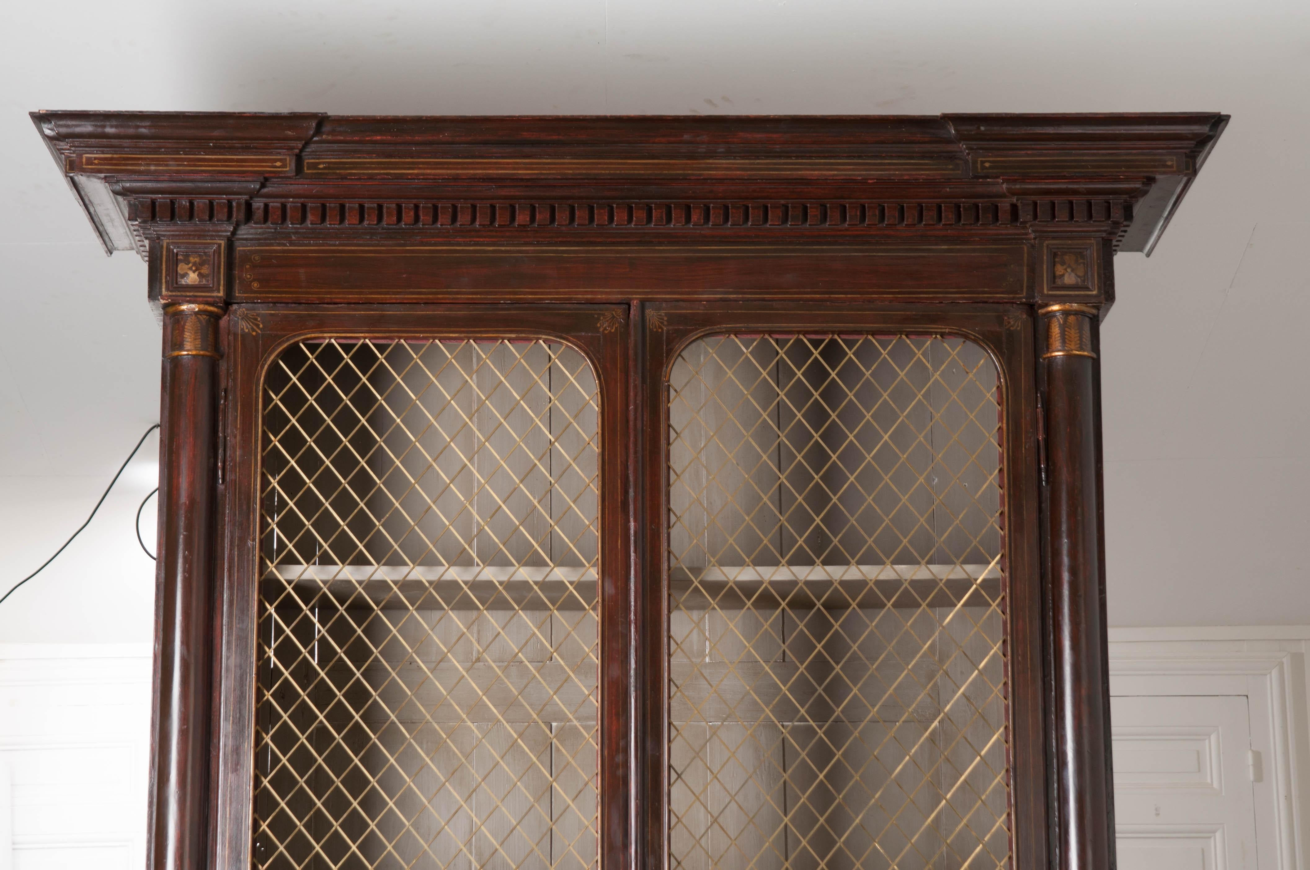 Pair of 19th Century English Regency Library Bookcases 2