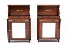 Pair of English Regency Style Rosewood Side Cabinets