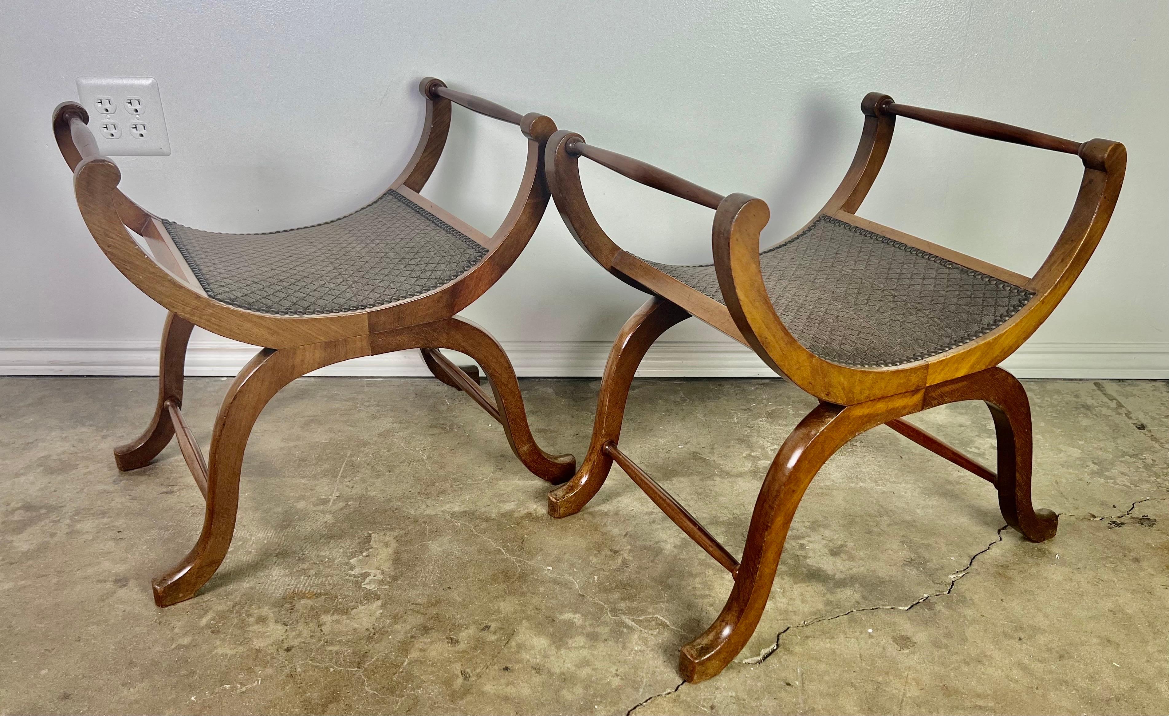 Pair of 19th Century English Regency Style Benches  In Good Condition In Los Angeles, CA