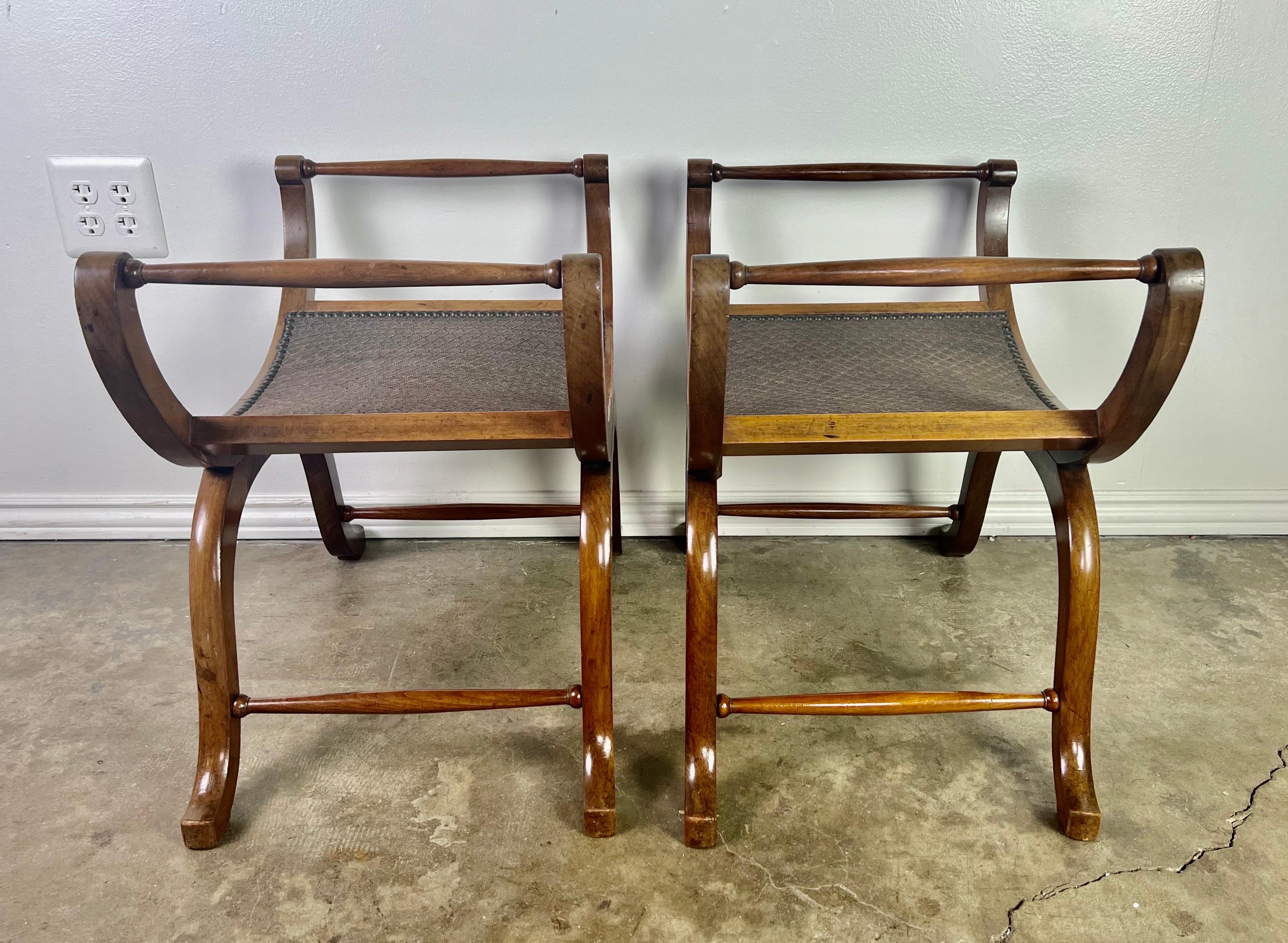 Pair of 19th Century English Regency Style Benches  5