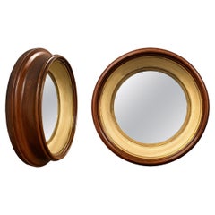 Antique Pair of 19th Century English Round Mirrors