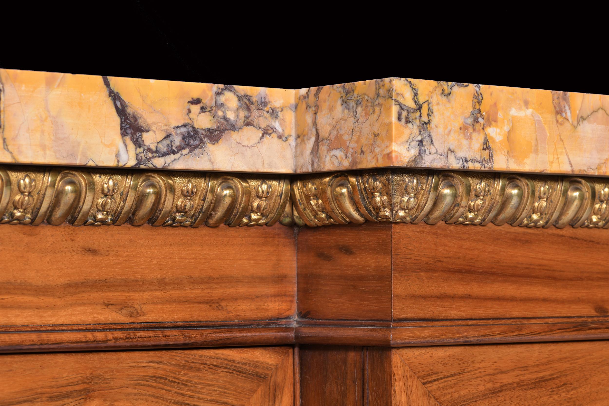 Ormolu Pair of 19th Century English Side Cabinets Attributed to Gilllows of Lancaster For Sale