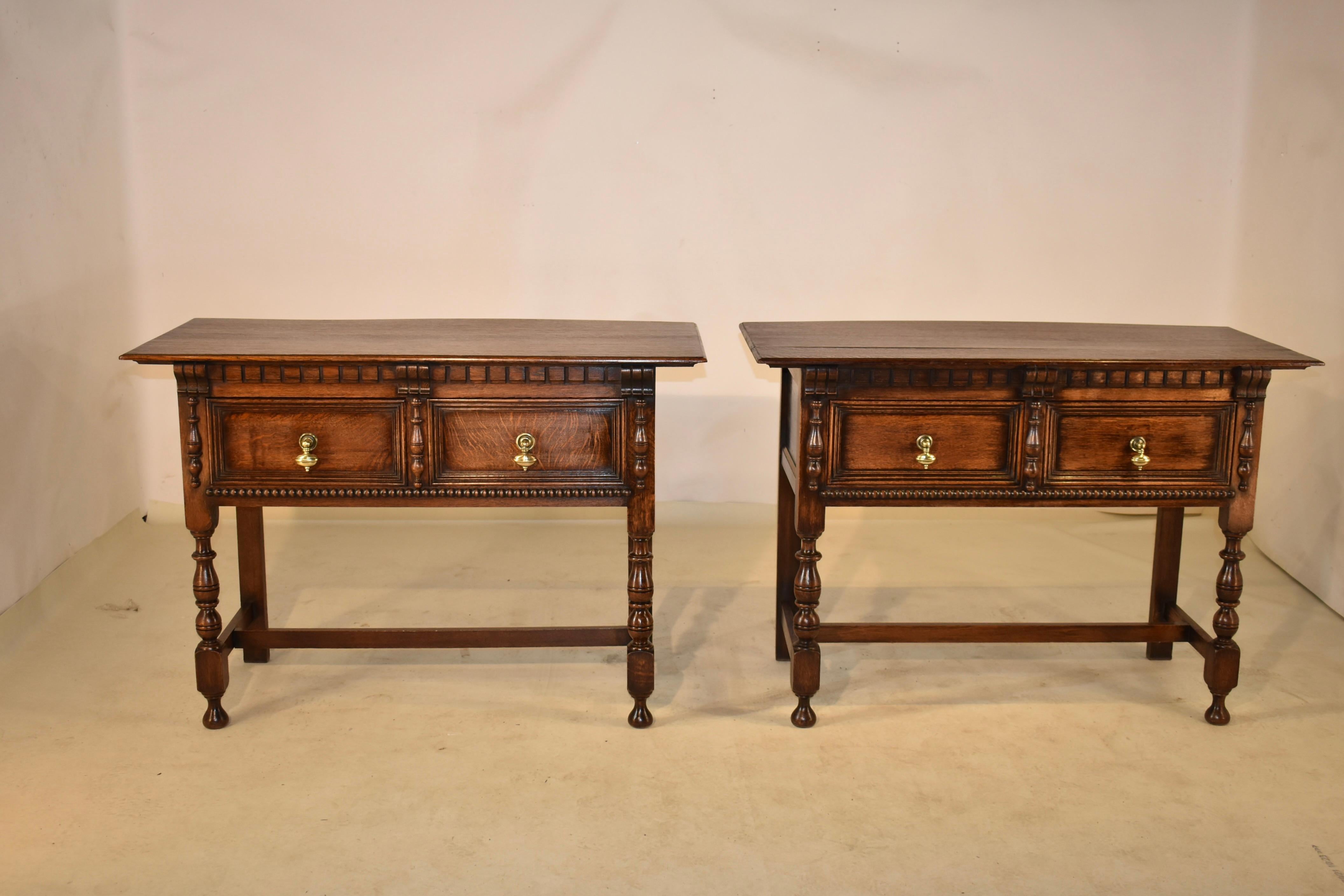 Victorian Pair of 19th Century English Sideboards