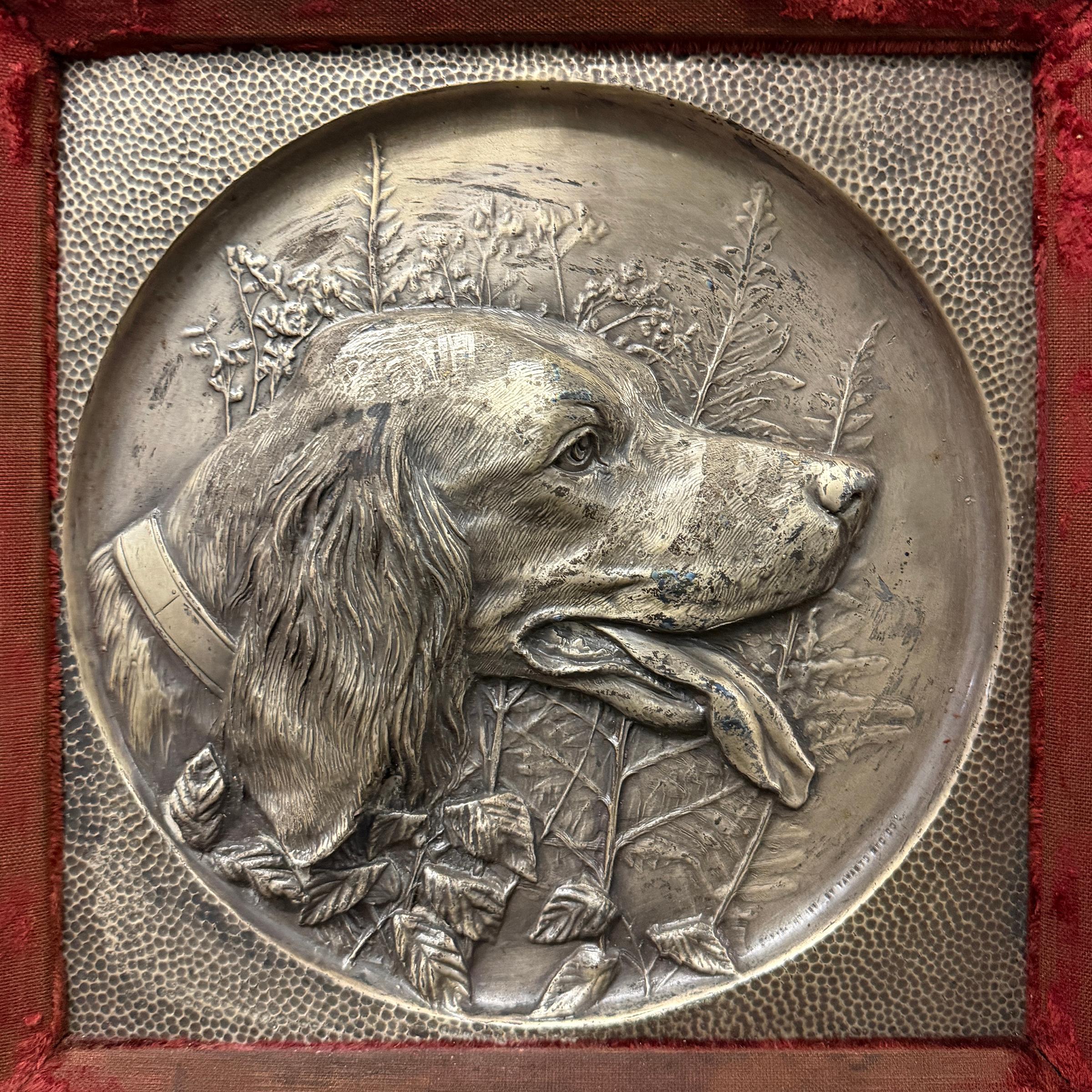 Pareja de placas deportivas inglesas del siglo XIX Martillado en venta