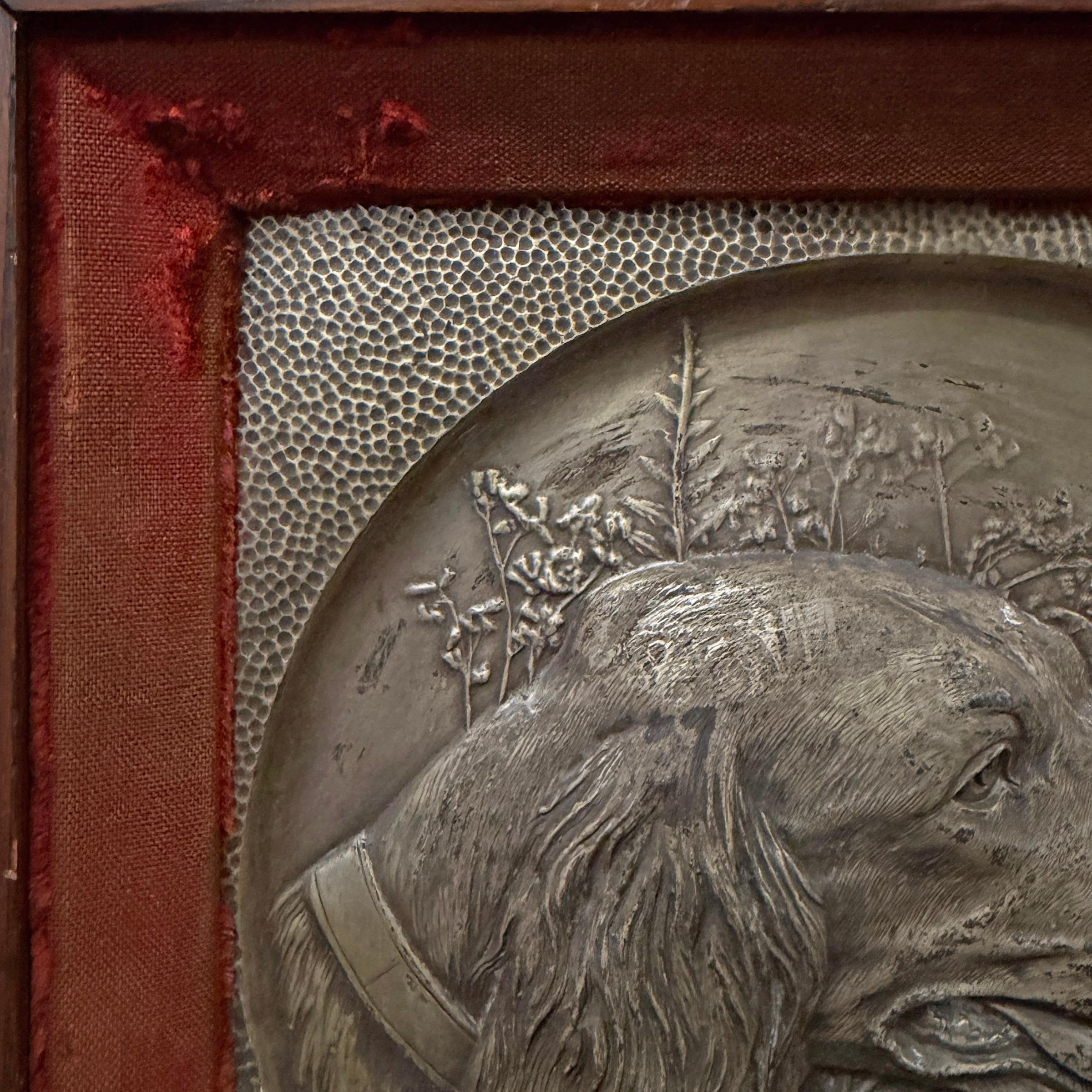 Pareja de placas deportivas inglesas del siglo XIX Estaño en venta