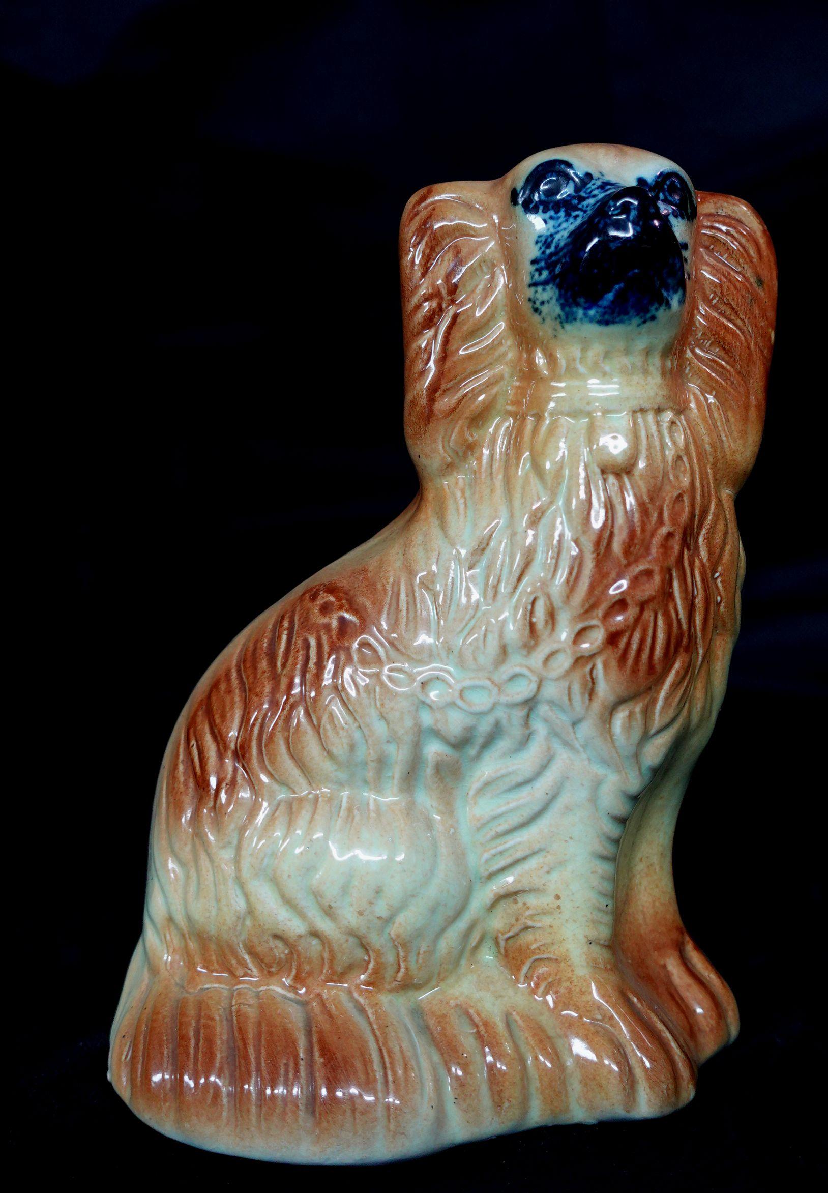 Other Pair of 19th Century English Staffordshire Dogs Figurines For Sale