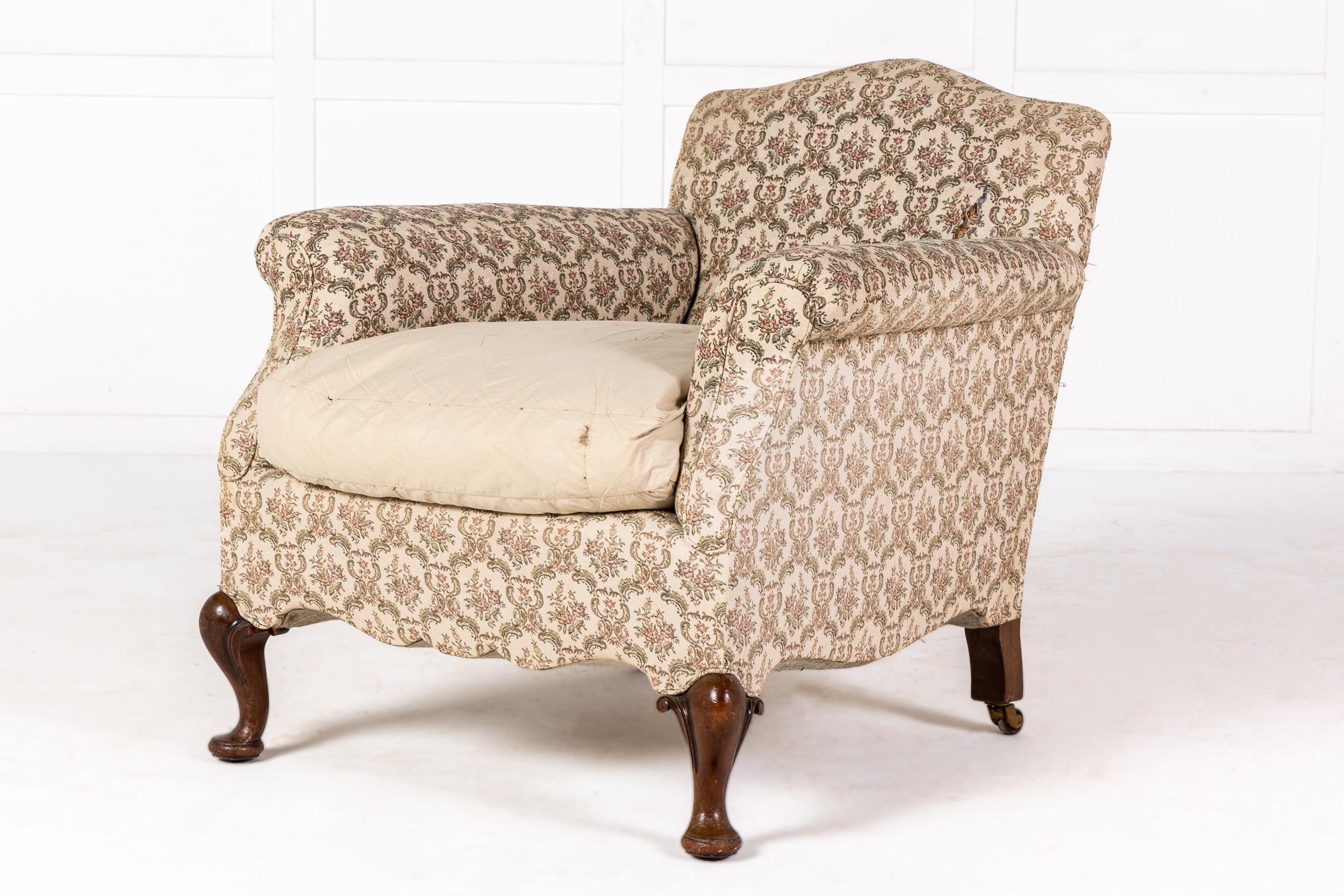 Pair of 19th Century English Tub Bergère Armchairs In Good Condition For Sale In Gloucestershire, GB