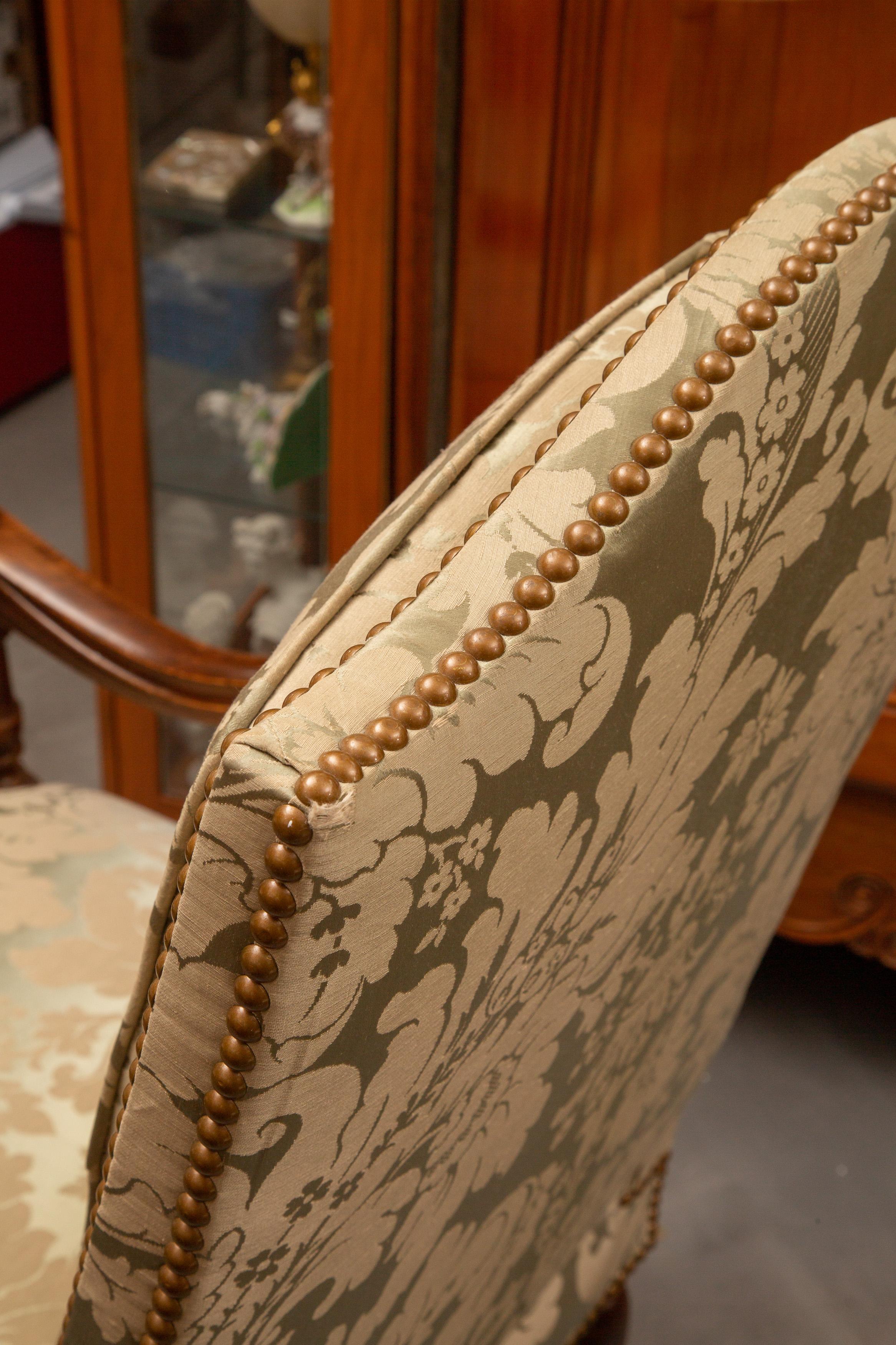 Other Pair of 19th Century English Upholstered Library Chairs