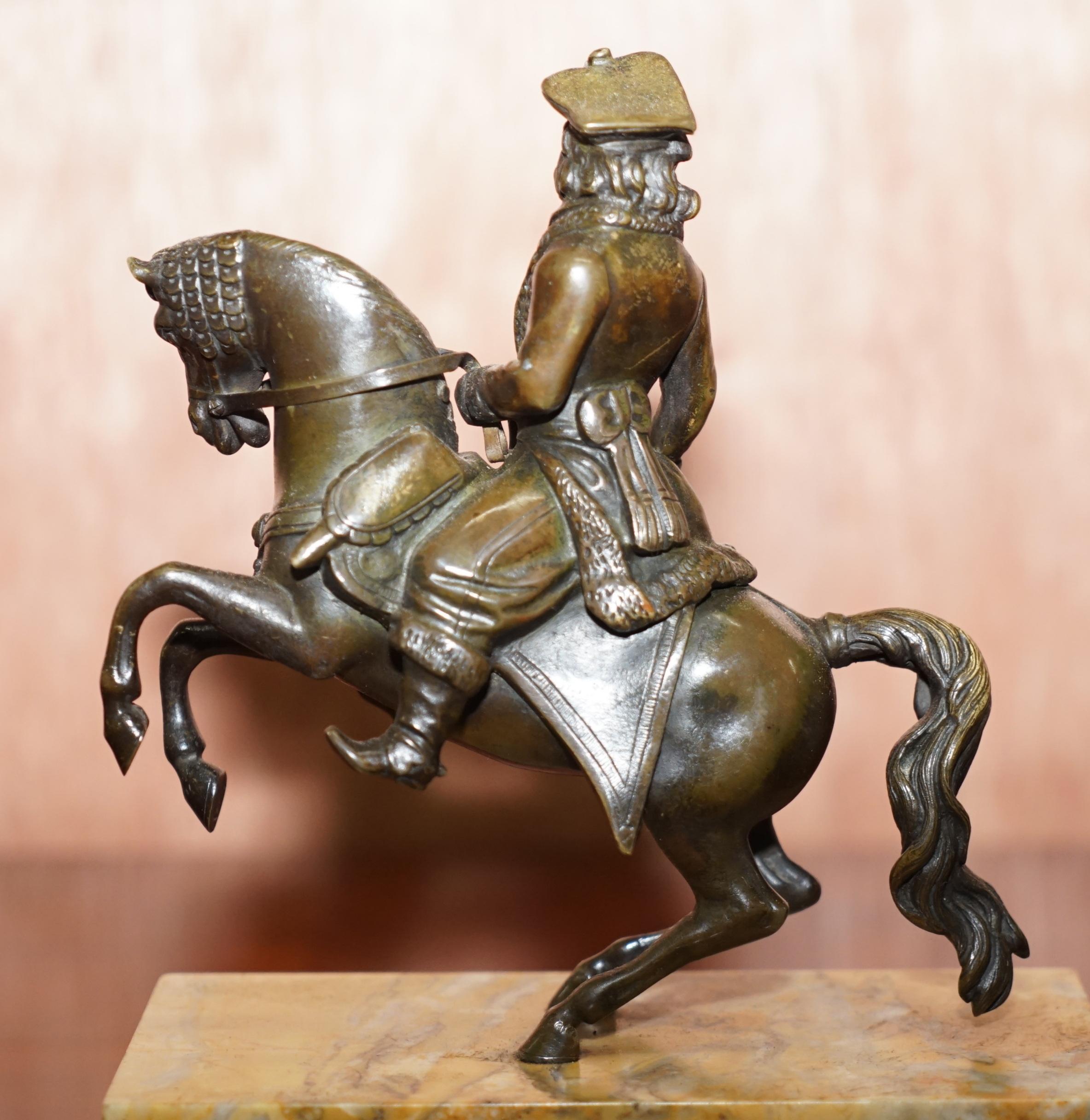 Pair of 19th Century Equestrian Bronzes Russian Cossack & Roman Solider Horses For Sale 8