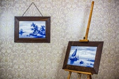 Pair of 19th-Century Faïence Paintings from Delft