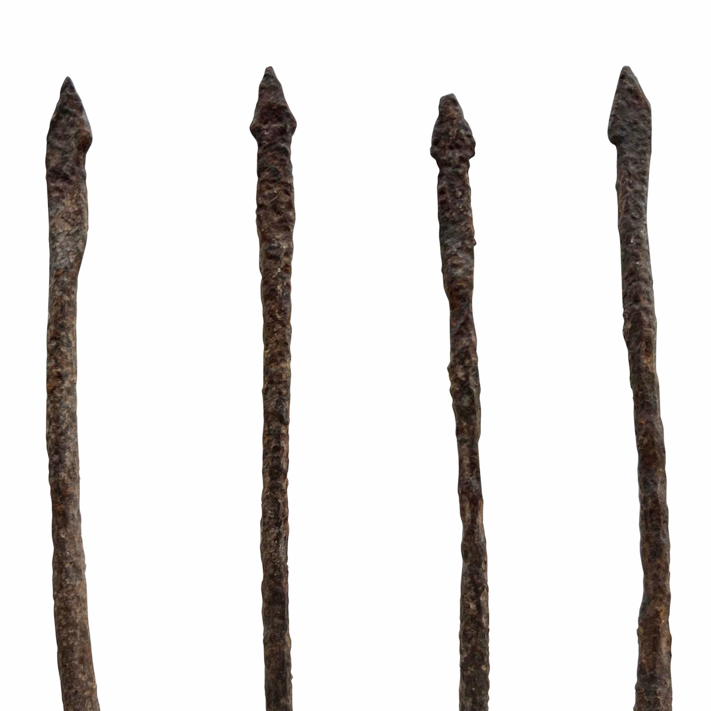 Pair of 19th Century Fishing Spears on Custom Mounts 2
